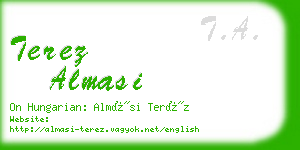 terez almasi business card